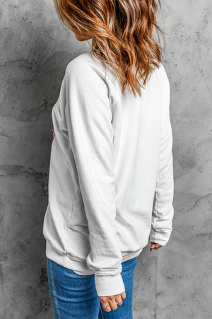 Floral Skull Head Graphic Sweatshirt