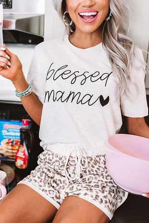 Blessed Mama Graphic Leopard Lounge Set