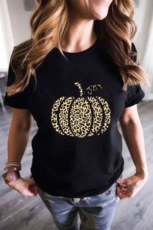 Leopard Pumpkin Graphic Tee