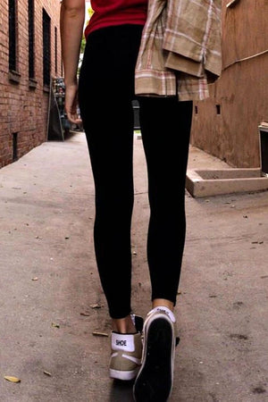 Black Hollow Out Activewear Leggings