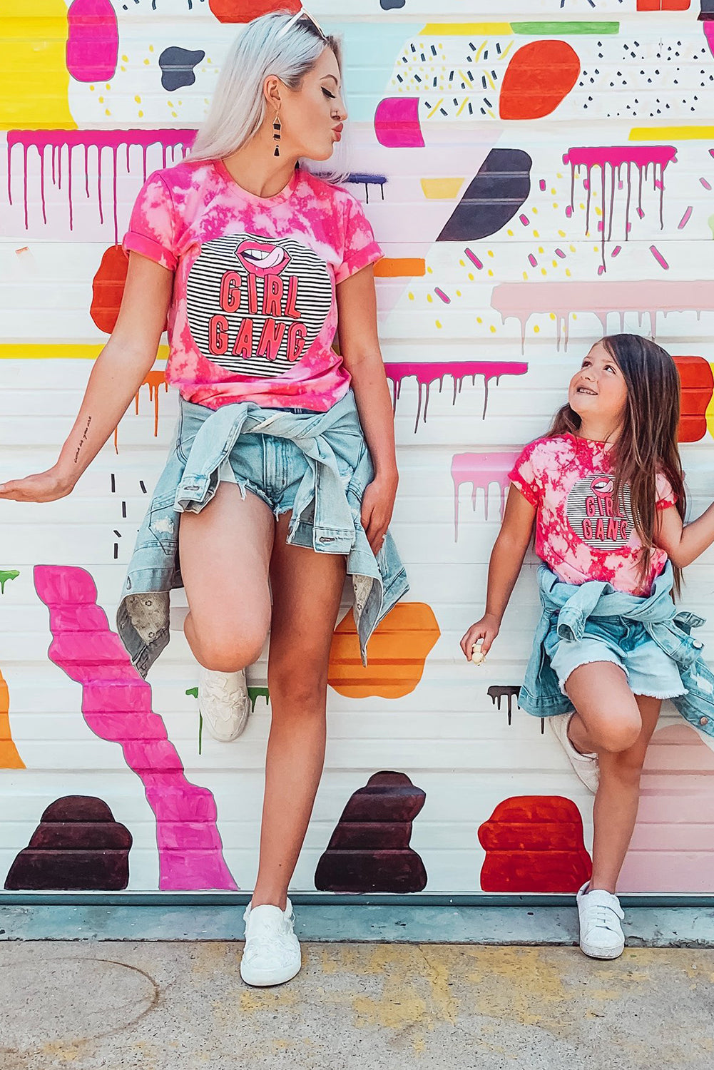 Family Matching Mom's Girl Gang Graphic Tee