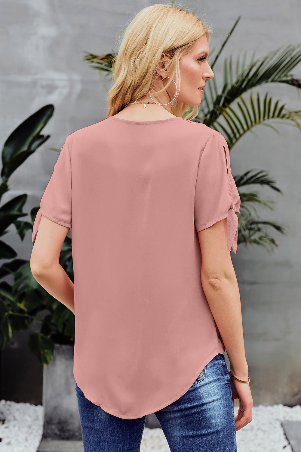 Pink Charismatic Drape Blouse