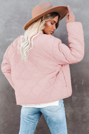 Pink Buttoned Double-sided Coat