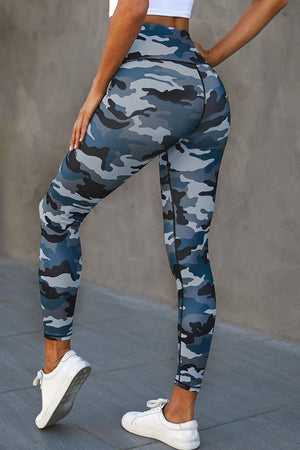 Mid Waist Ankle-length Camouflage Leggings