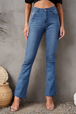 Light Blue Wash Vintage Wide Leg Jeans