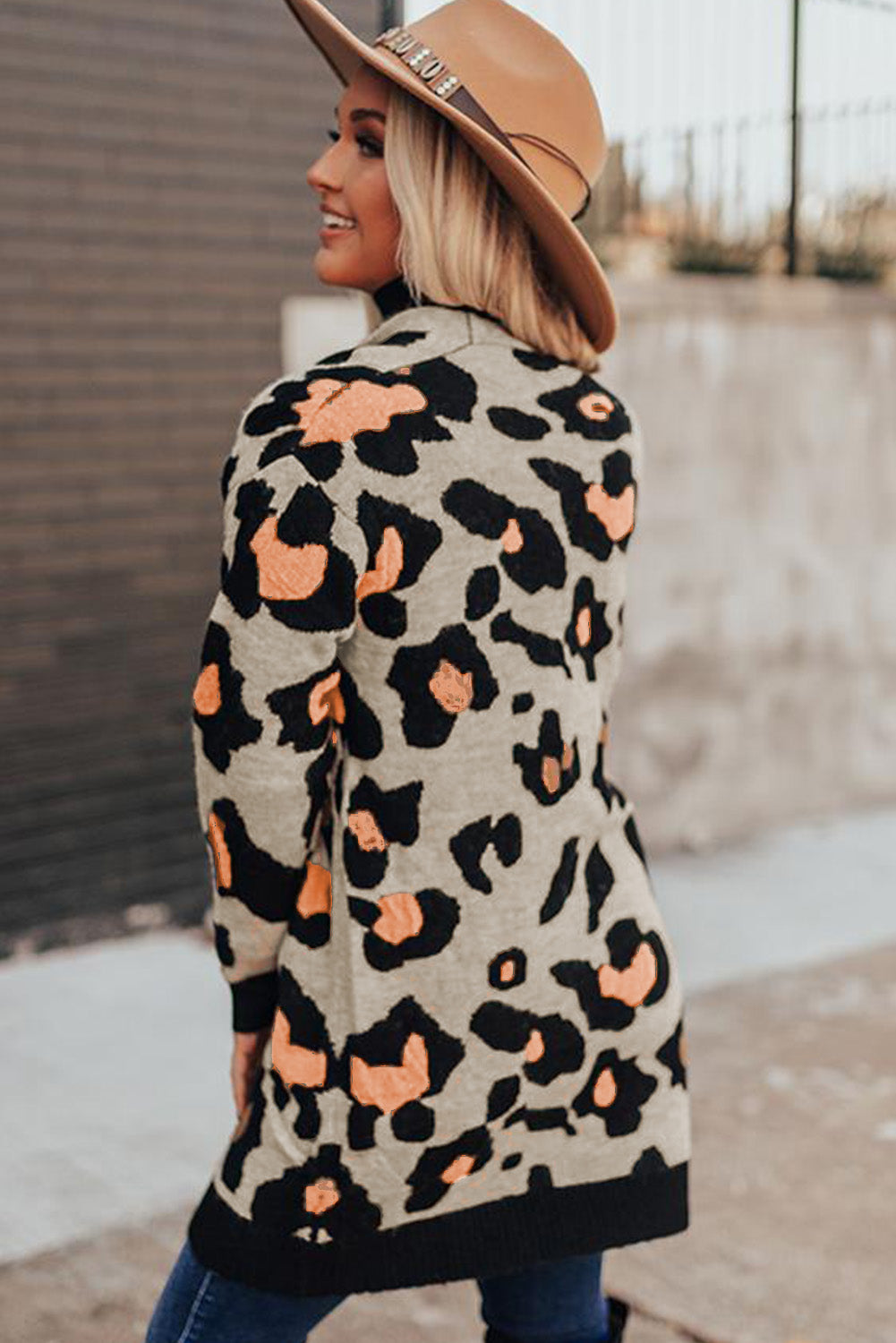 Leopard Print Long Sleeve Cardigan