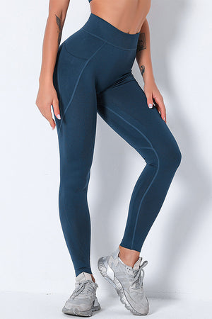High Rise Fitness Yoga Pants with Side Pockets