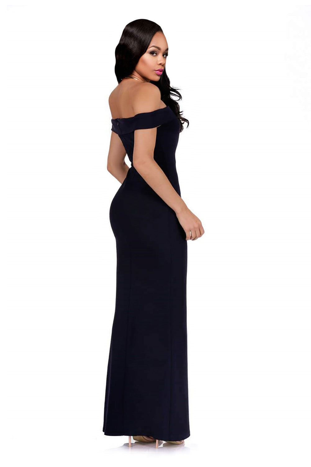 Black Off The Shoulder Maxi Dress