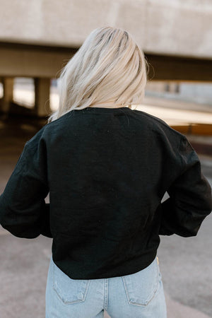 Howdy Print Black Sweatshirt