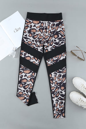 Leopard Patchwork Butt Lifting High Waist Leggings